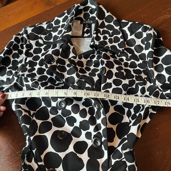 NWOT Animal Print Cotton Spring/Fall Trench Coat | M - Picture 8 of 10